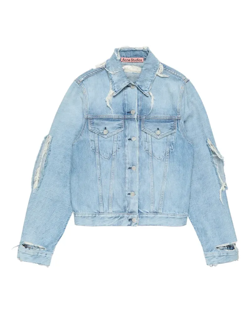 Acne Studios distressed jacket - Blau Blau