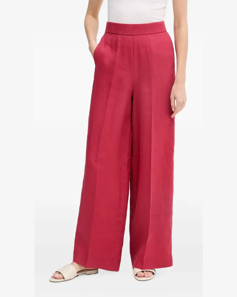 Benetton wide-leg elasticated-waist trousers - Rot Rot