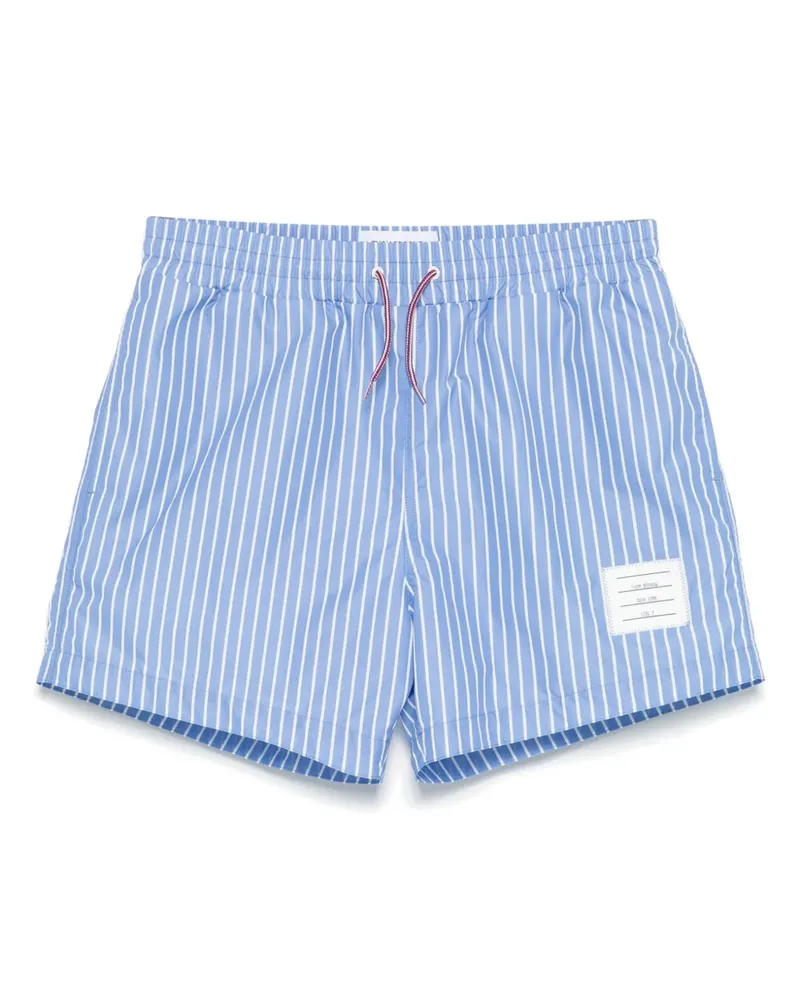 Thom Browne Badeshorts mit Nadelstreifen - Blau Blau