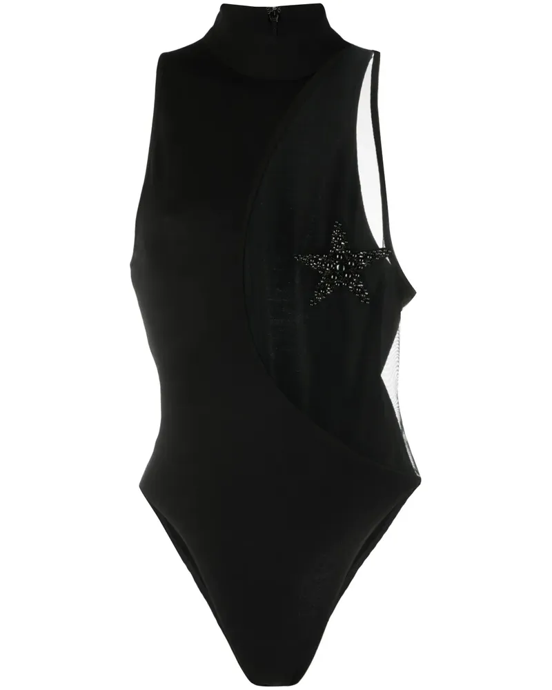 KIKO KOSTADINOV Body mit Cut-Outs - Schwarz Schwarz