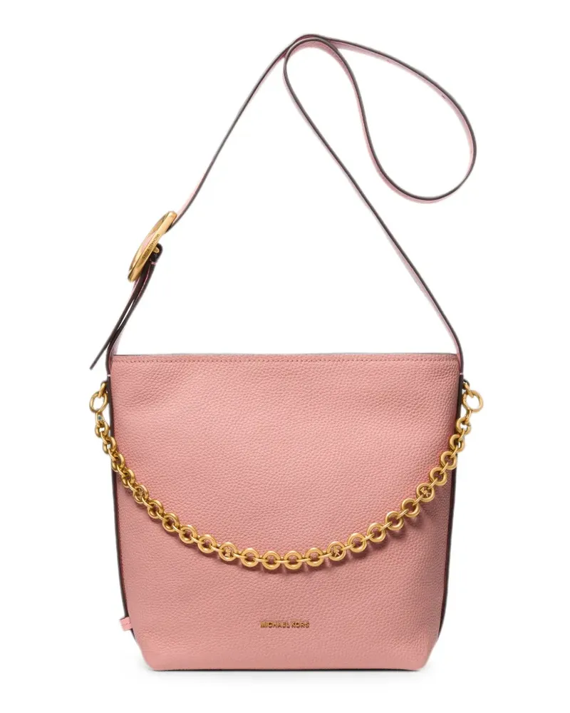 Michael Kors Kleiner Nolita Tote Bag aus gekörntem Leder - Rosa Rosa