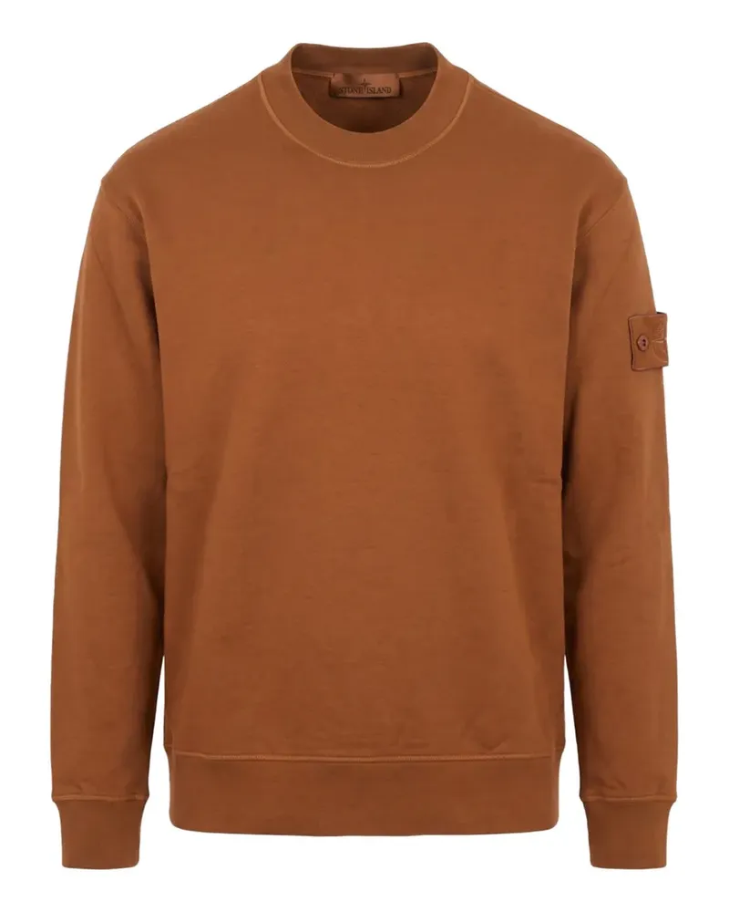 Stone Island logo-patch sweatshirt - Braun Braun