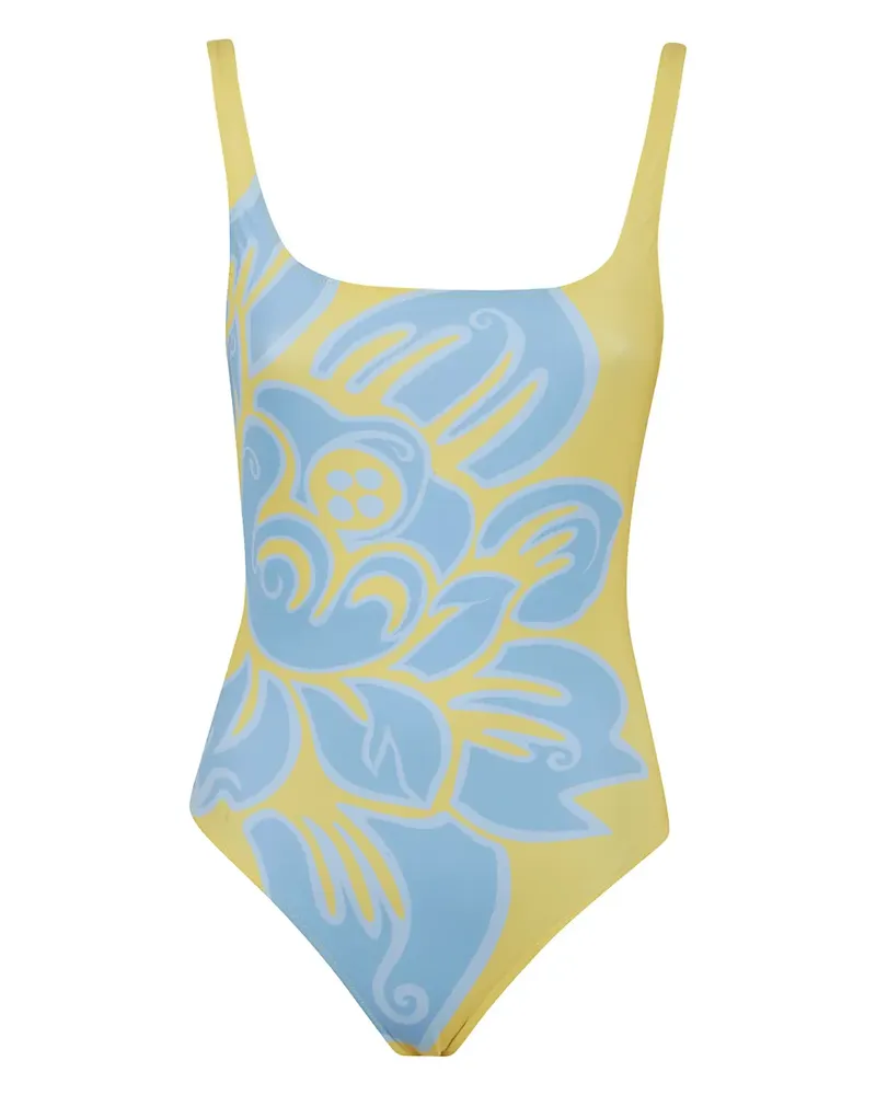 Etro Badeanzug mit Blumen-Print - Gelb Gelb
