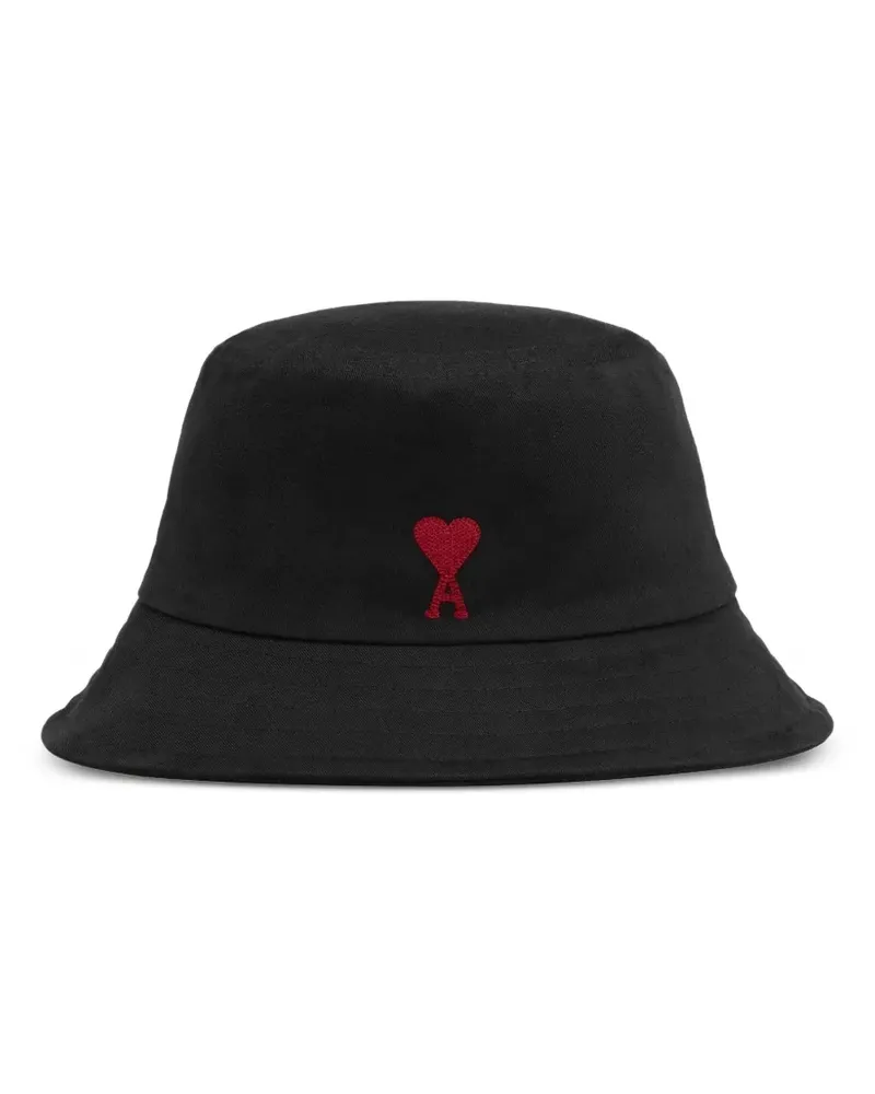 AMI Paris Fischerhut mit Logo-Stickerei - Schwarz Schwarz