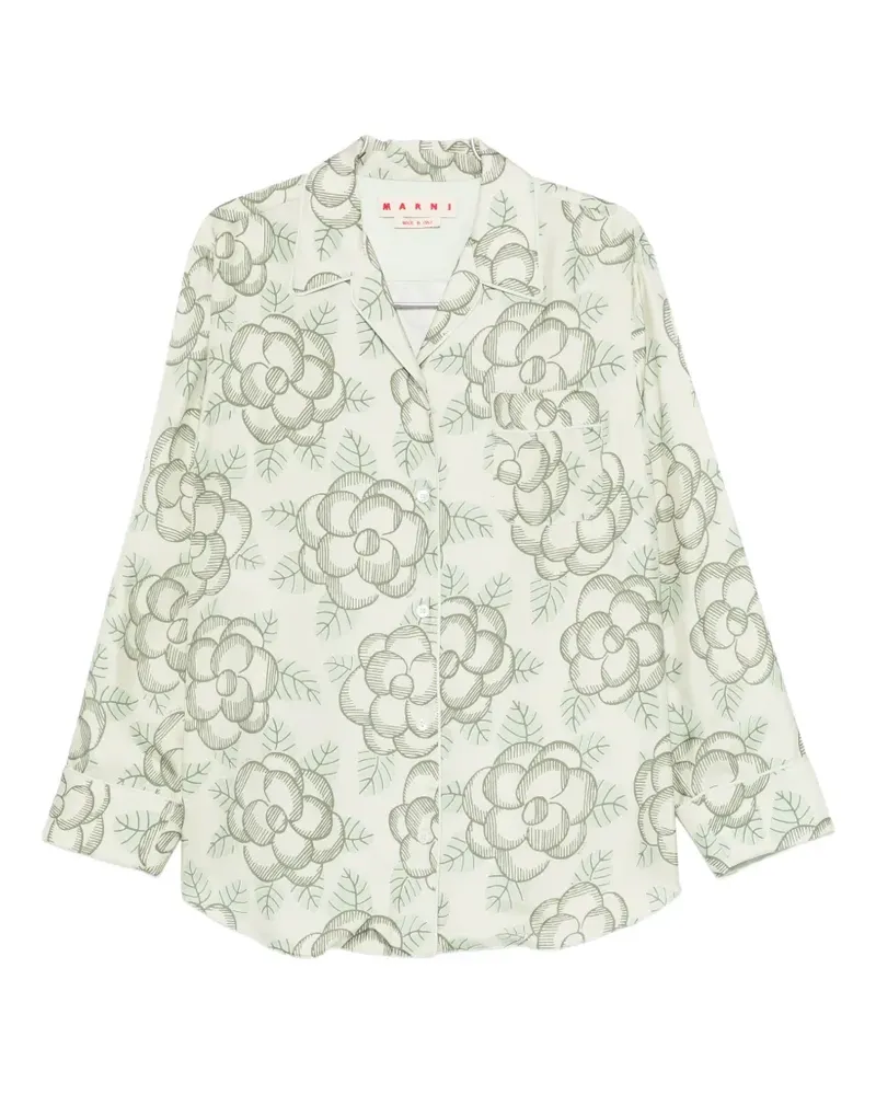 Marni floral print shirt - Nude Nude