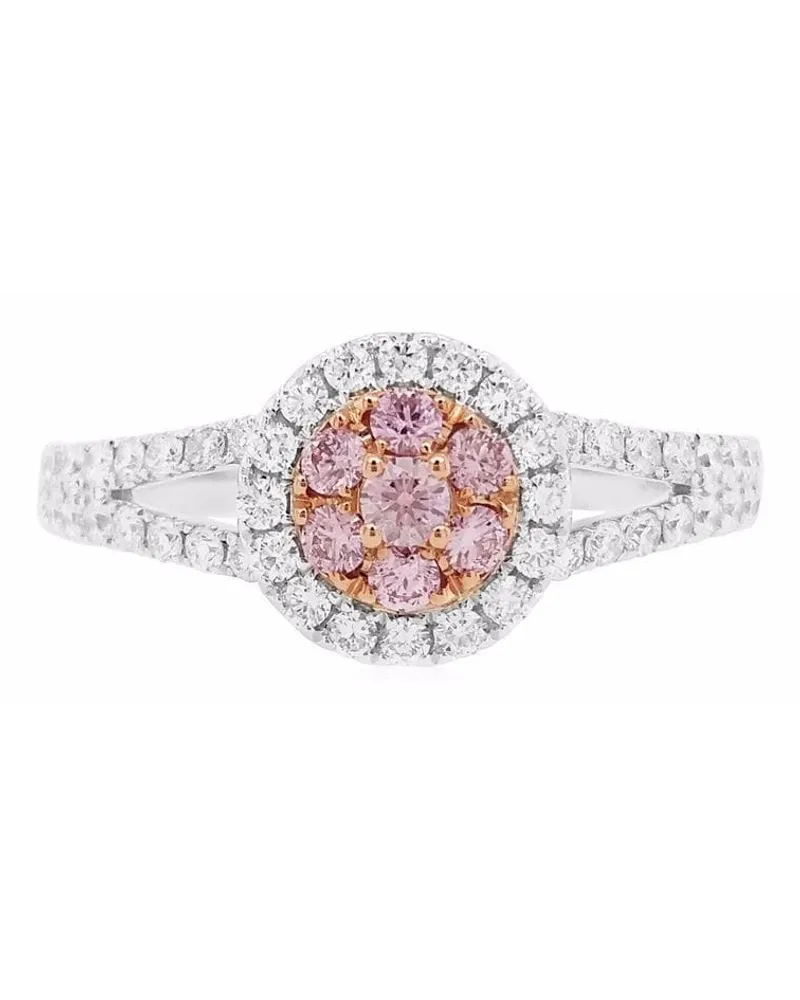 HYT Jewelry 18kt Weißgoldring mit Diamanten - Silber Silber