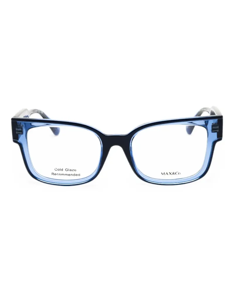 MAX&Co. rectangle-frame glasses - Blau Blau