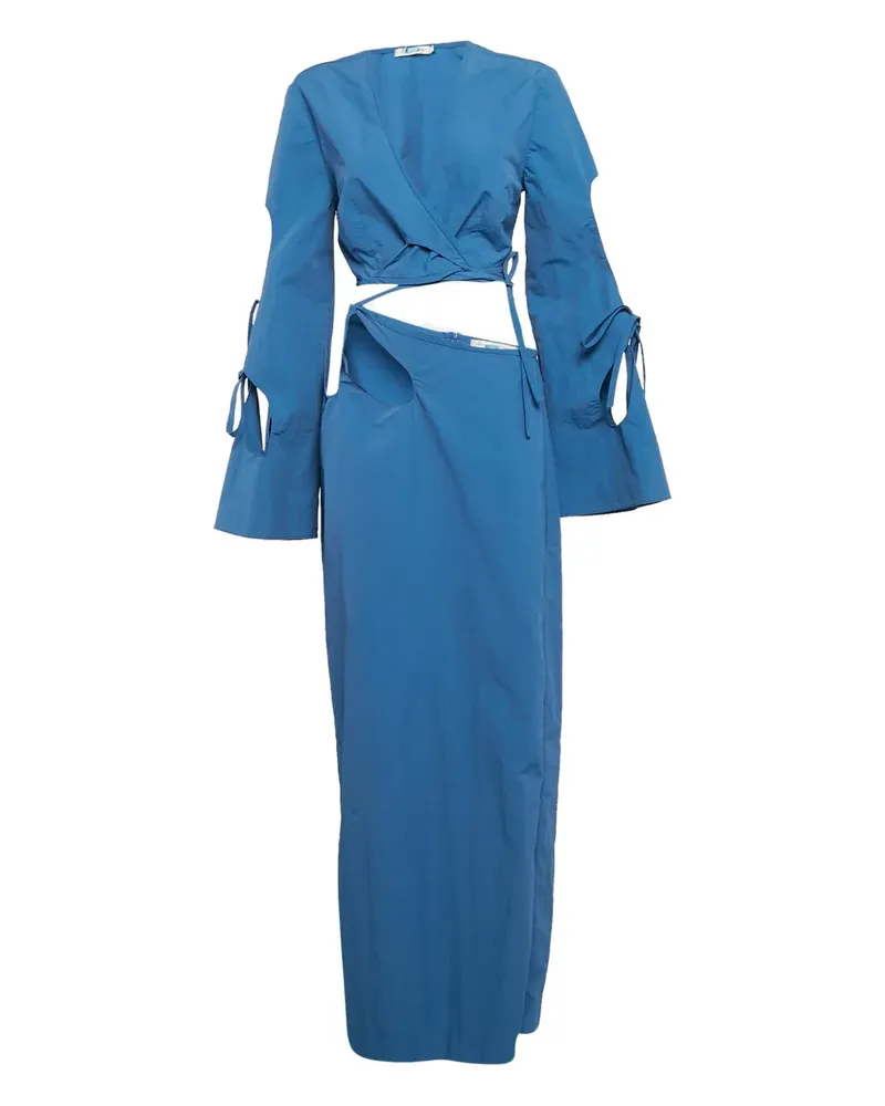 Christopher Esber Langärmeliges Rock-Set mit Schnürung - Blau Blau