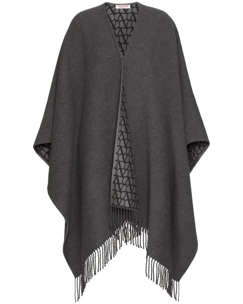 Valentino Garavani Toile Iconographe Poncho - Grau Grau