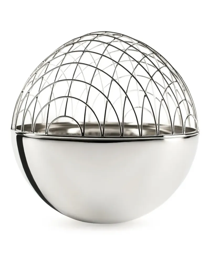 Editions Milano Magellano Kugelvase (15cm) - Silber Silber