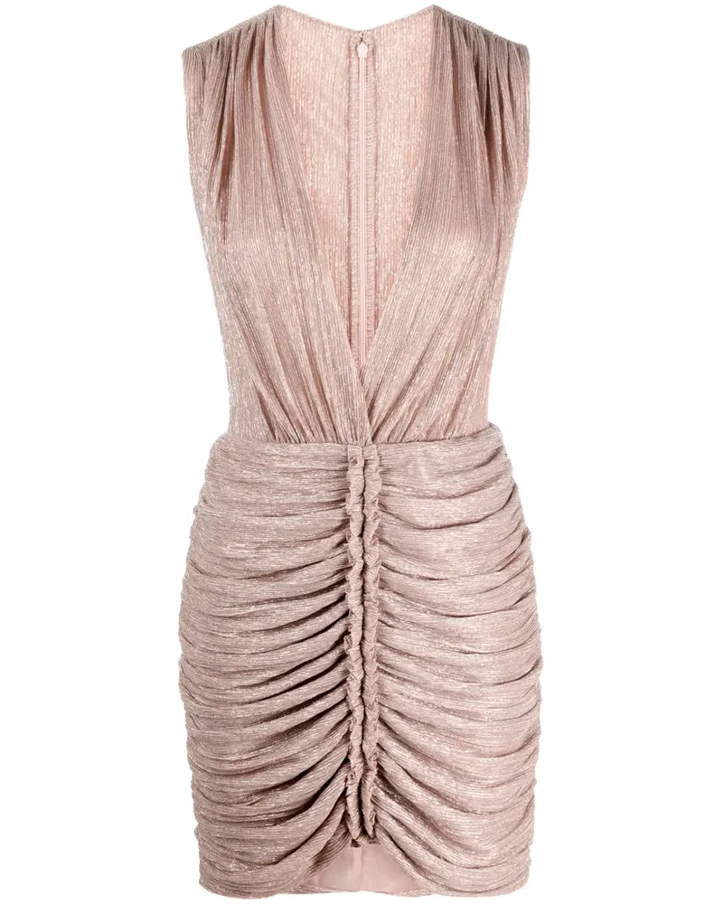 COSTARELLOS Rampling Minikleid mit Raffungen - Rosa Rosa