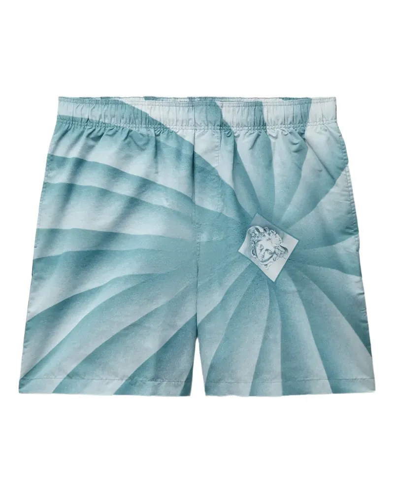 Versace Badeshorts mit Print - Blau Blau