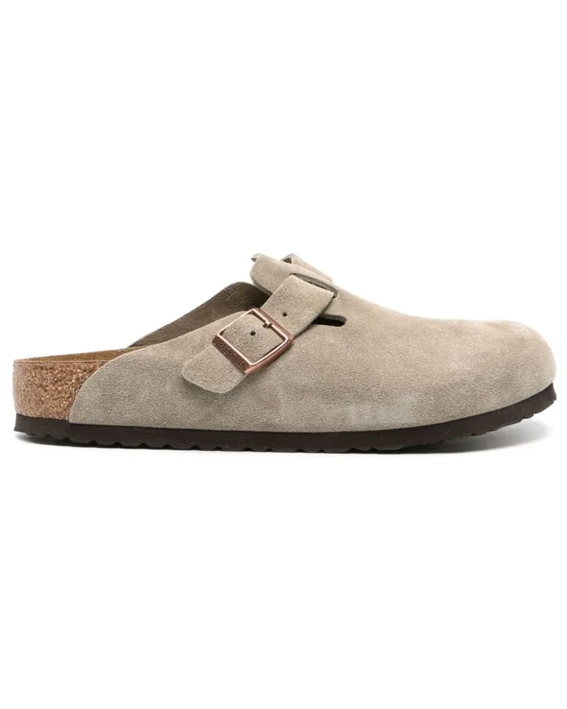 Birkenstock Boston Slipper aus Wildleder - Nude Nude