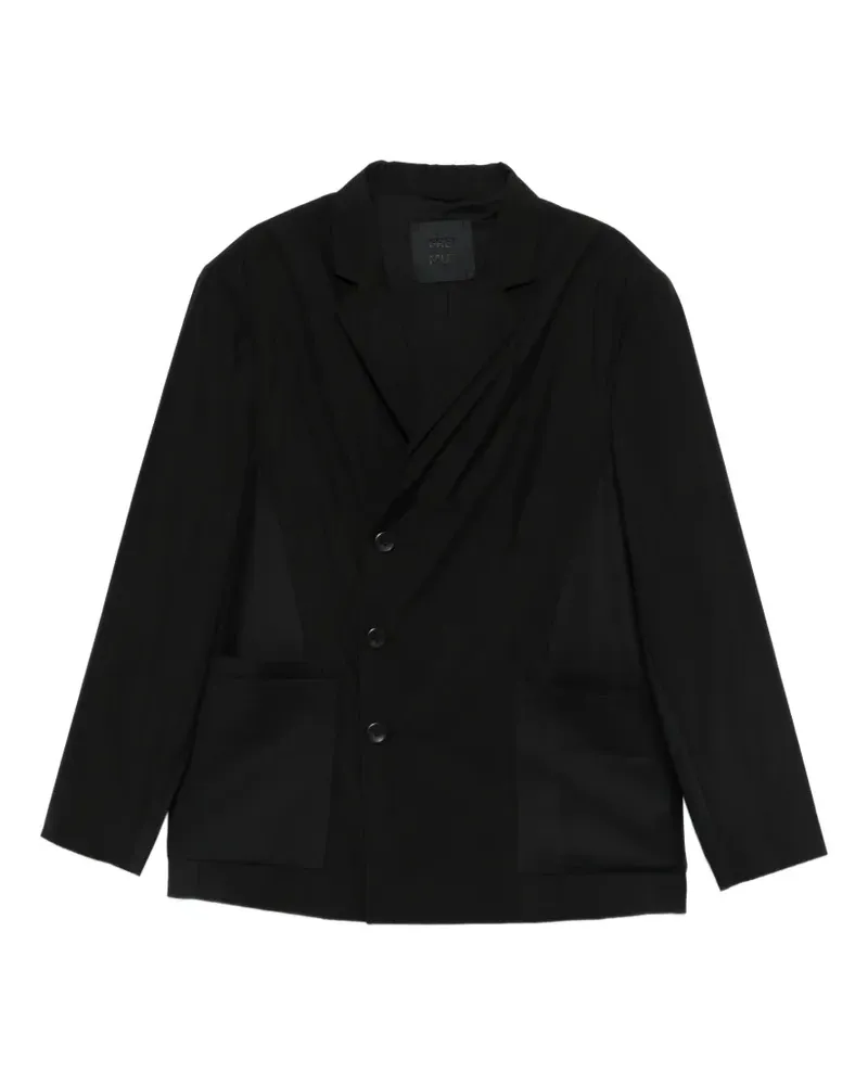 FREI-MUT Balerno Mantel mit Knöpfen - Schwarz Schwarz