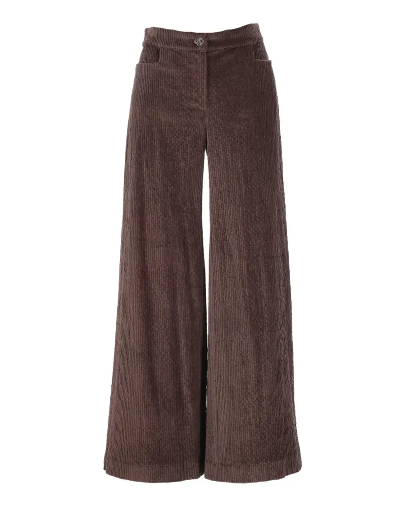 Kristina Ti corduroy palazzo pants - Braun Braun