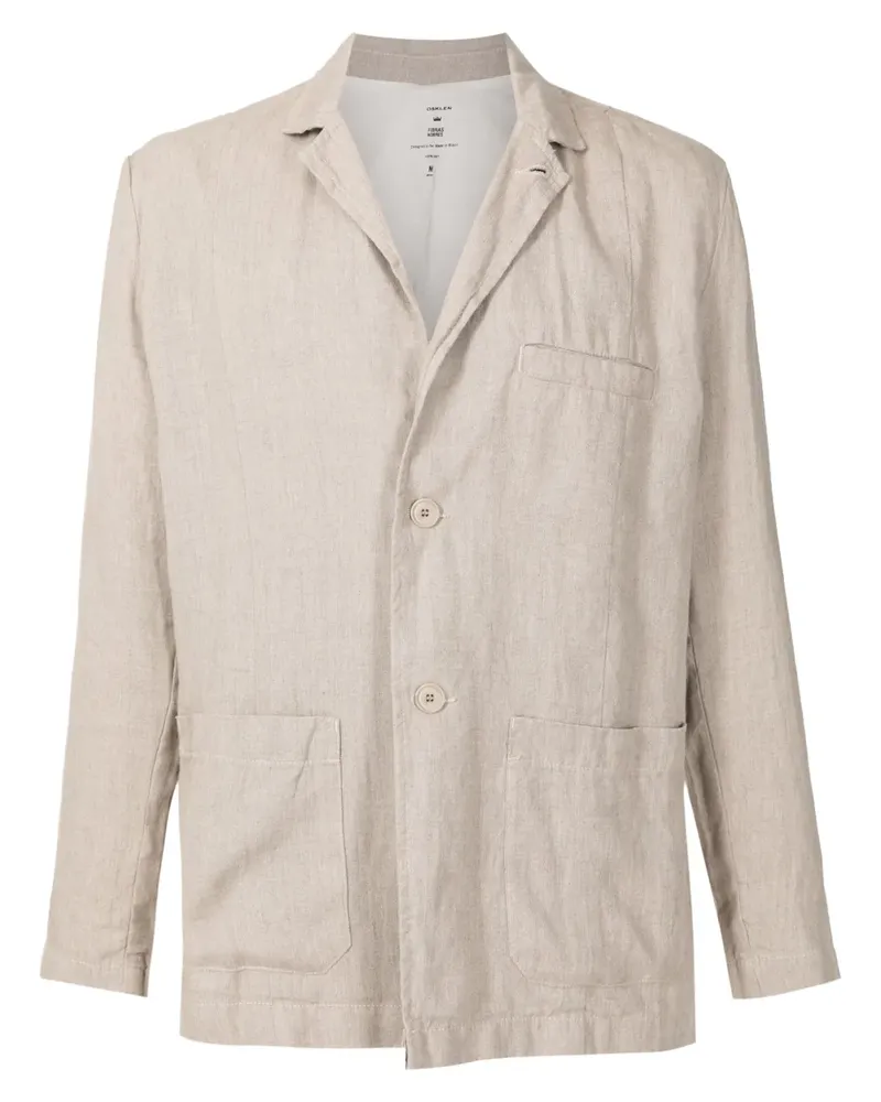 Osklen Hemdjacke aus Leinen - Nude Nude