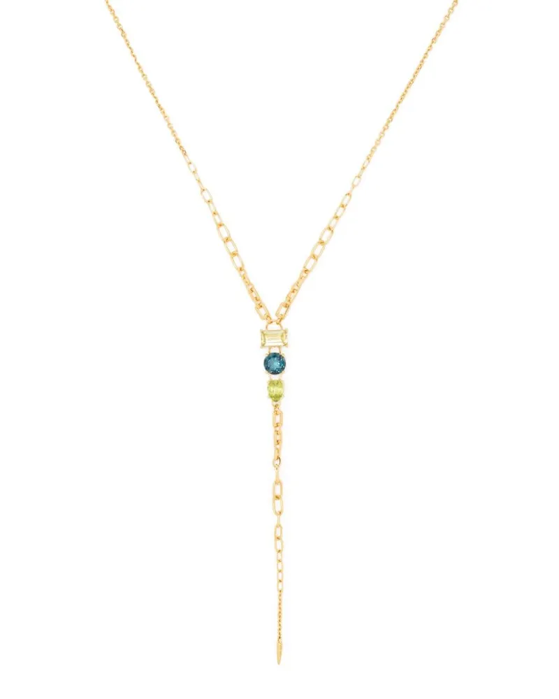 Dinny Hall Gemset Lariat Halskette Gold