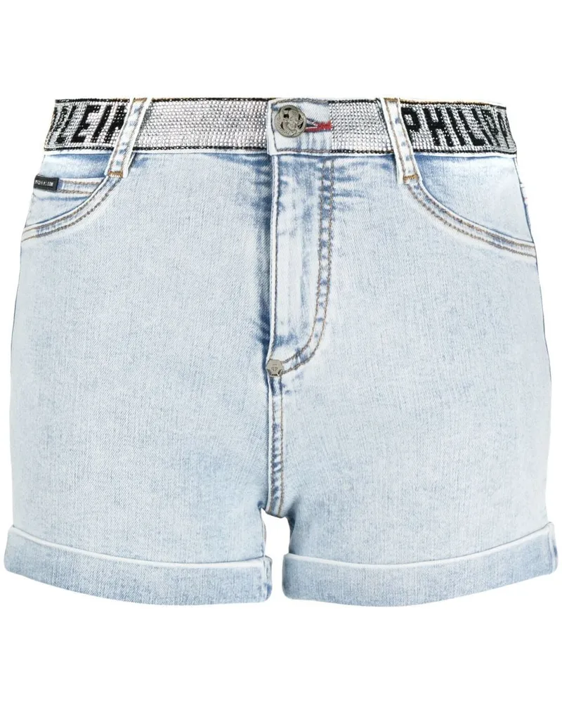Philipp Plein Shorts mit Logo - Blau Blau