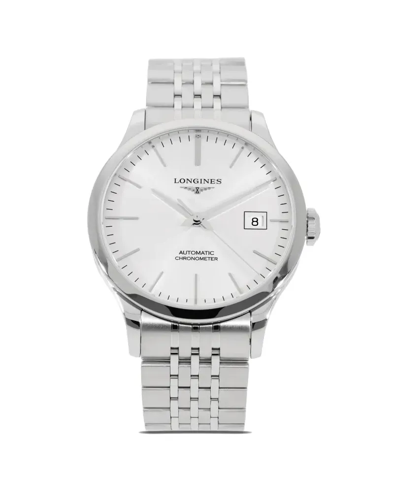 Longines 2022 ungetragene Record 38,5mm - Weiß Weiß