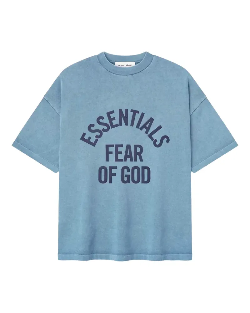 Fear of God Campus 90s Tee T-Shirt mit Print - Blau Blau