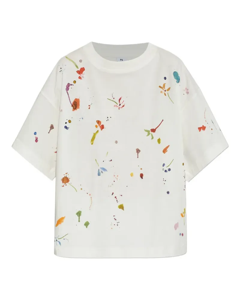 Paul Smith T-Shirt mit Farbklecks-Print - Nude Nude