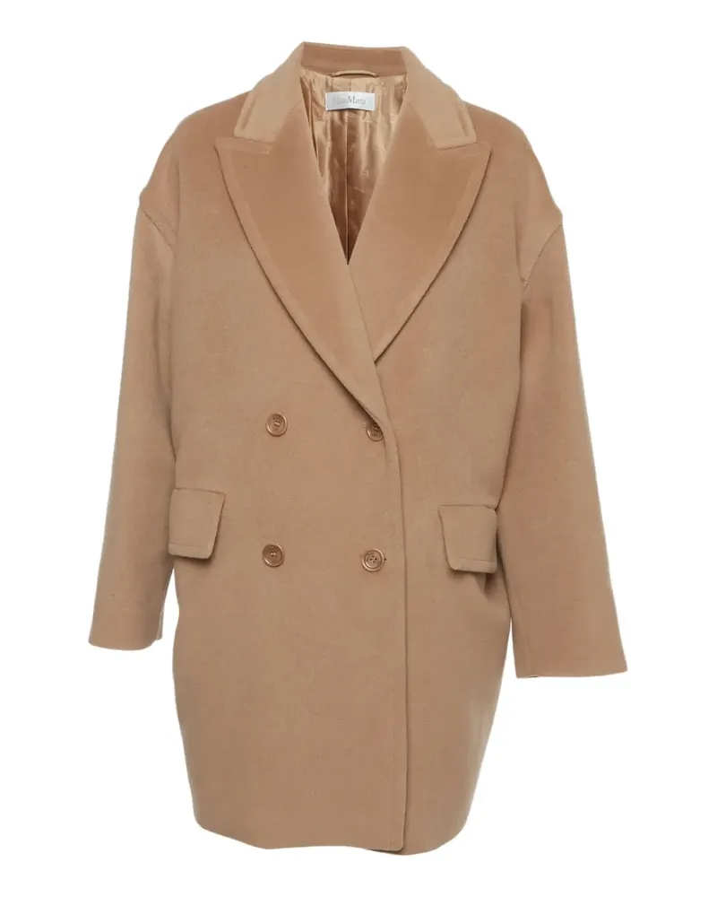 Max Mara Doppelreihiger Mantel mit steigendem Revers - Nude Nude