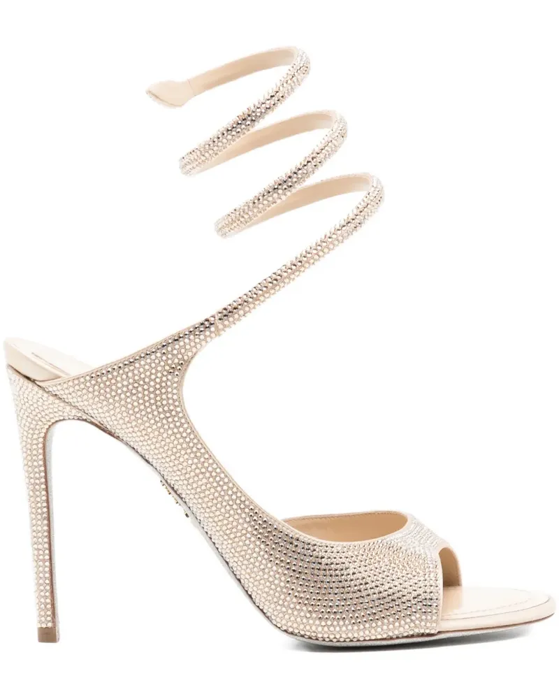René Caovilla Audrey Sandalen 110mm - Nude Nude