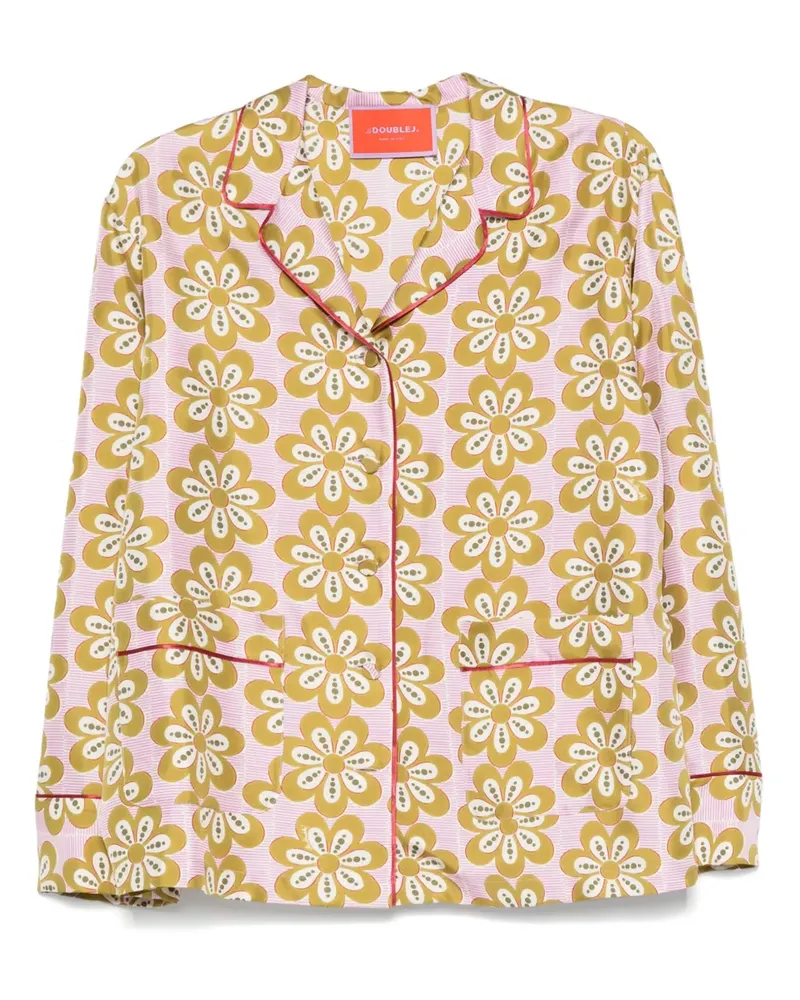 La DoubleJ Hemd mit Print - Rosa Rosa