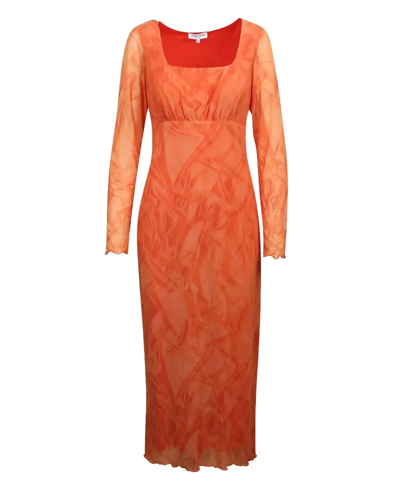 Opening Ceremony Empire-Kleid aus Mesh - Orange Orange