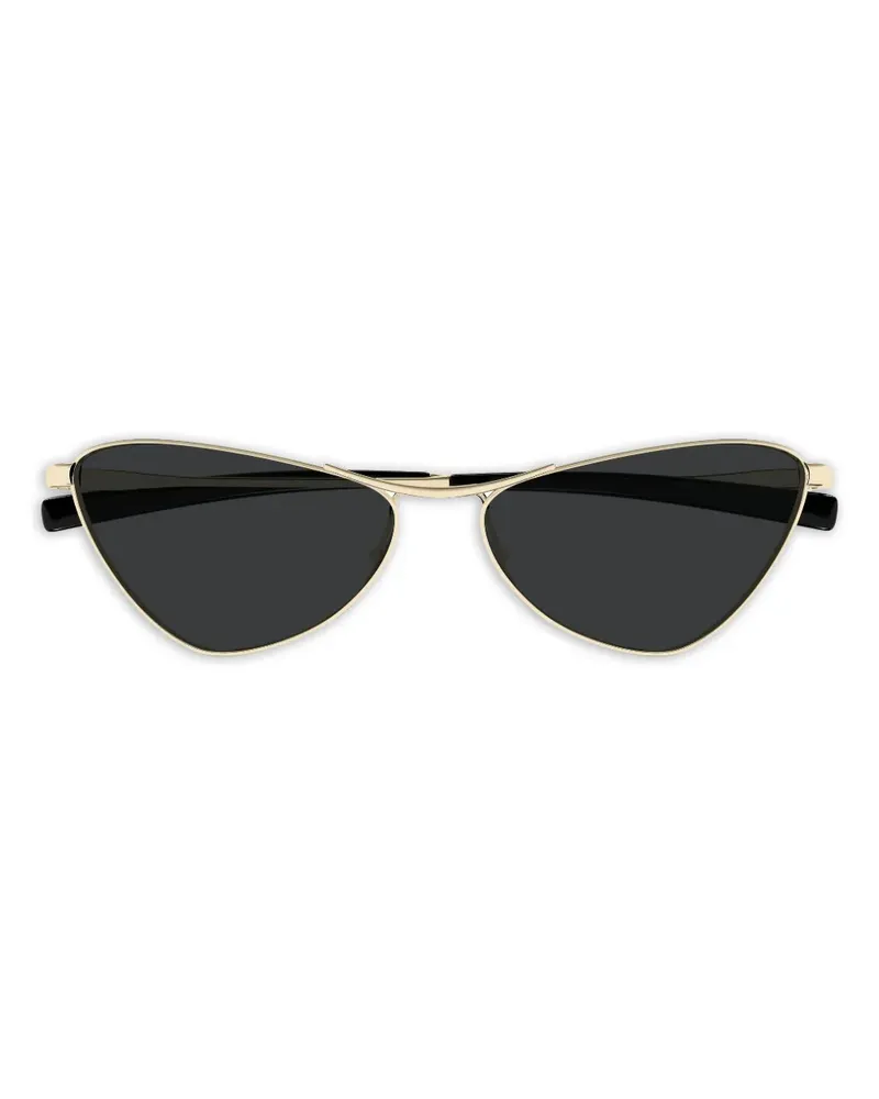 Saint Laurent Sonnenbrille mit Cat-Eye-Gestell - Gold Gold