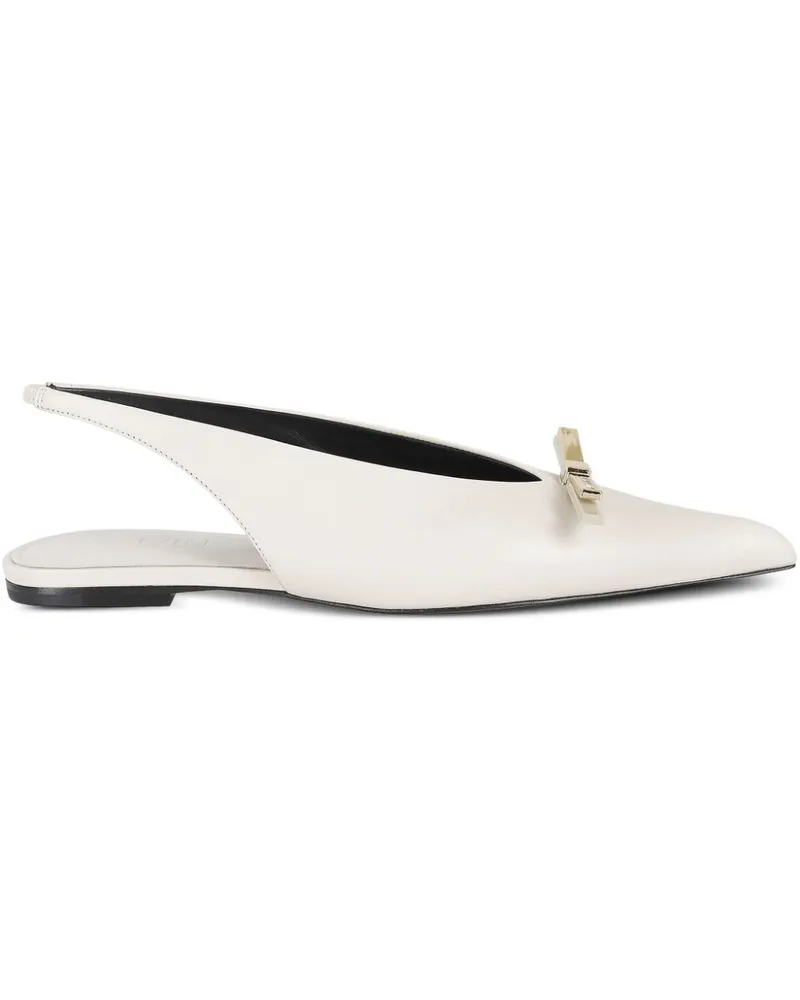 Lanvin Pumps mit Slingback-Riemen - Weiß Weiß