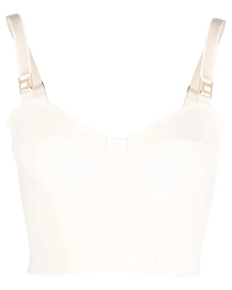 Elisabetta Franchi Klassisches Cropped-Top - Nude Nude