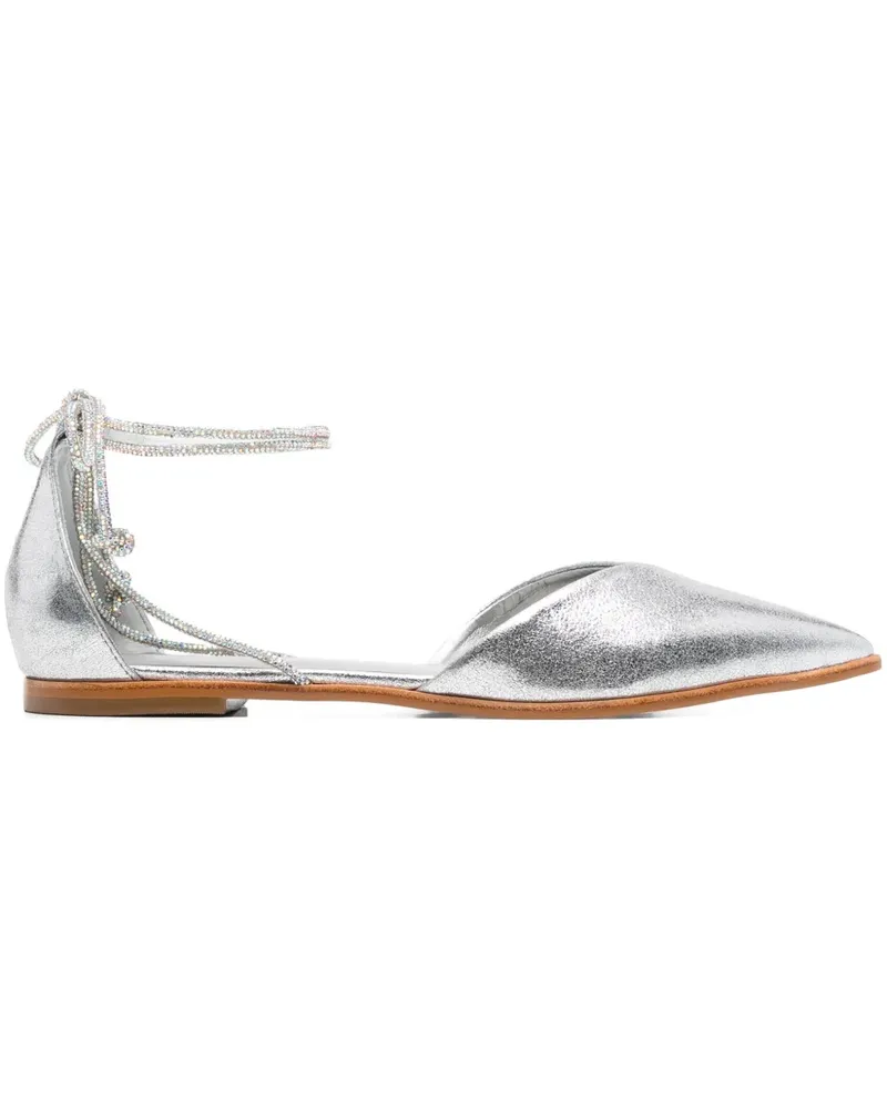 CARRANO Ballerinas im Metallic-Look - Silber Silber