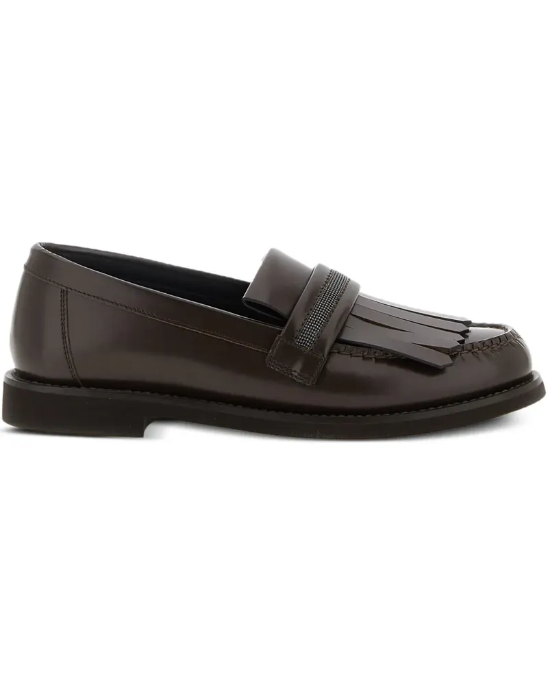 Brunello Cucinelli Monili Loafer mit Fransen - Braun Braun