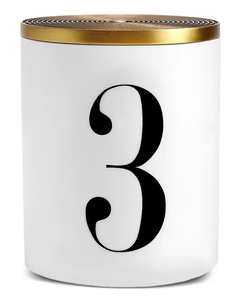 L’OBJET number-print candle - Weiß Weiß