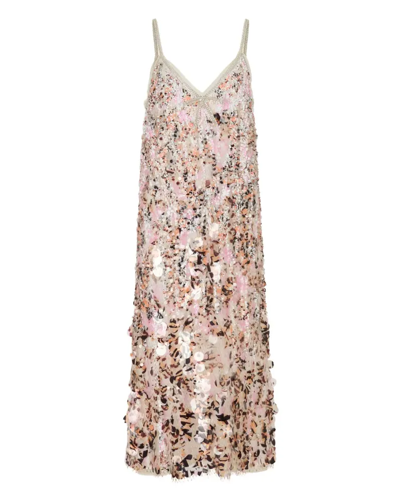Marni sequin midi dress - Nude Nude