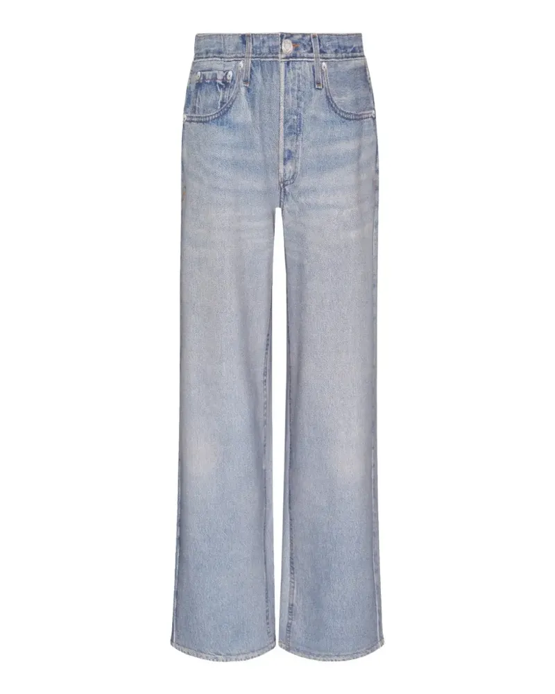 Rag & Bone faded-effect wide-leg jeans - Blau Blau