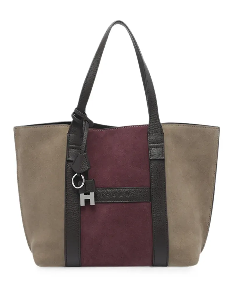 Hogan Script shopping bag small - Nude Nude