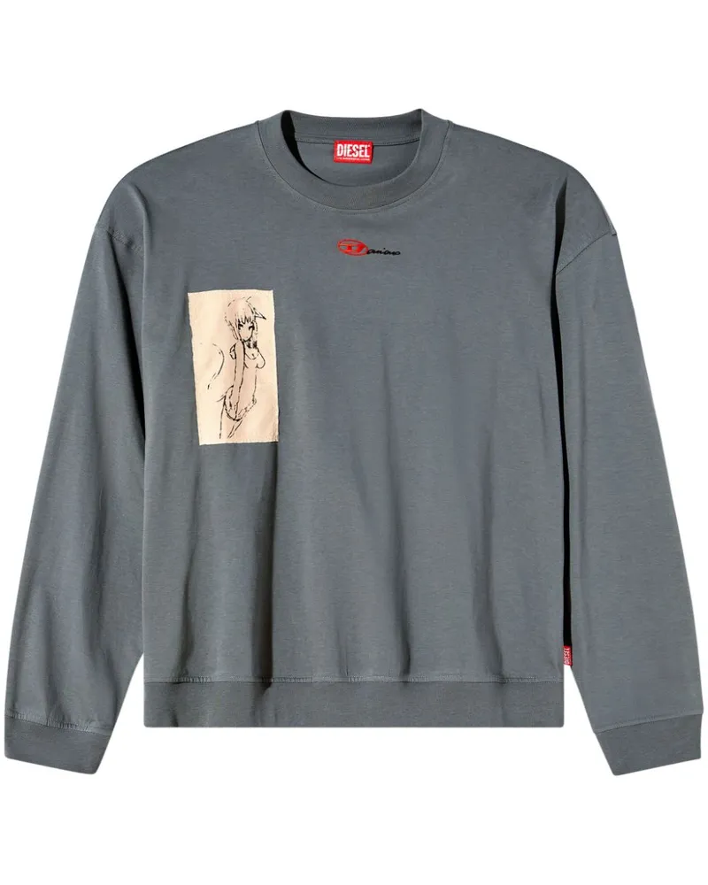 Diesel x Damiano David Boxt Pullover - Grau Grau