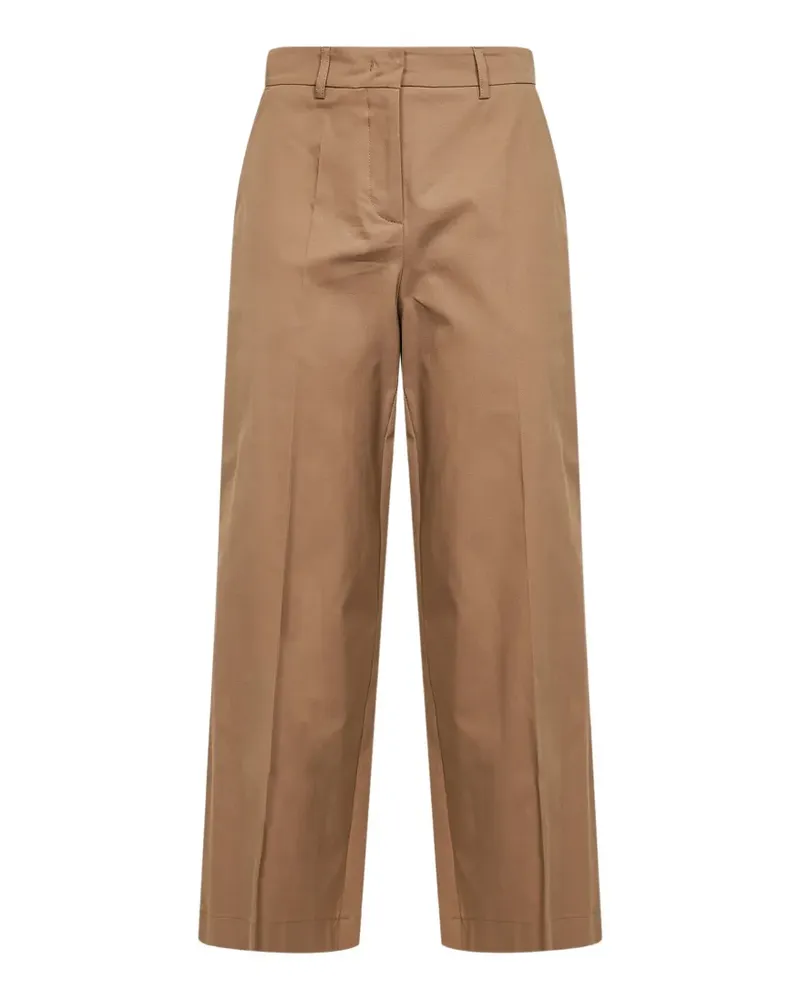Blanca pressed-crease wide-leg trousers - Braun Braun