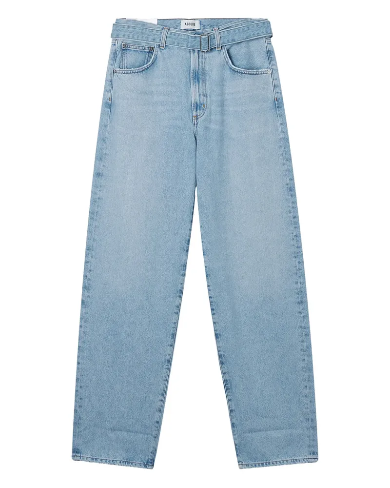 AGOLDE belted cuffed jeans - Blau Blau
