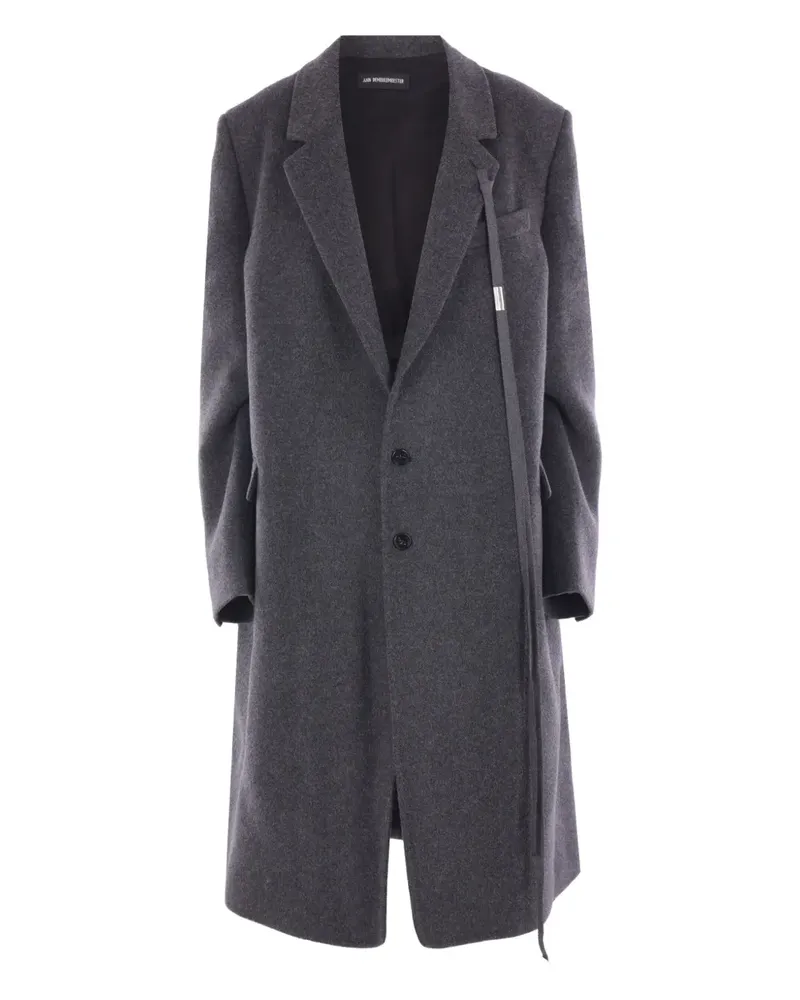 Ann Demeulemeester Viv Mantel mit fallendem Revers - Grau Grau