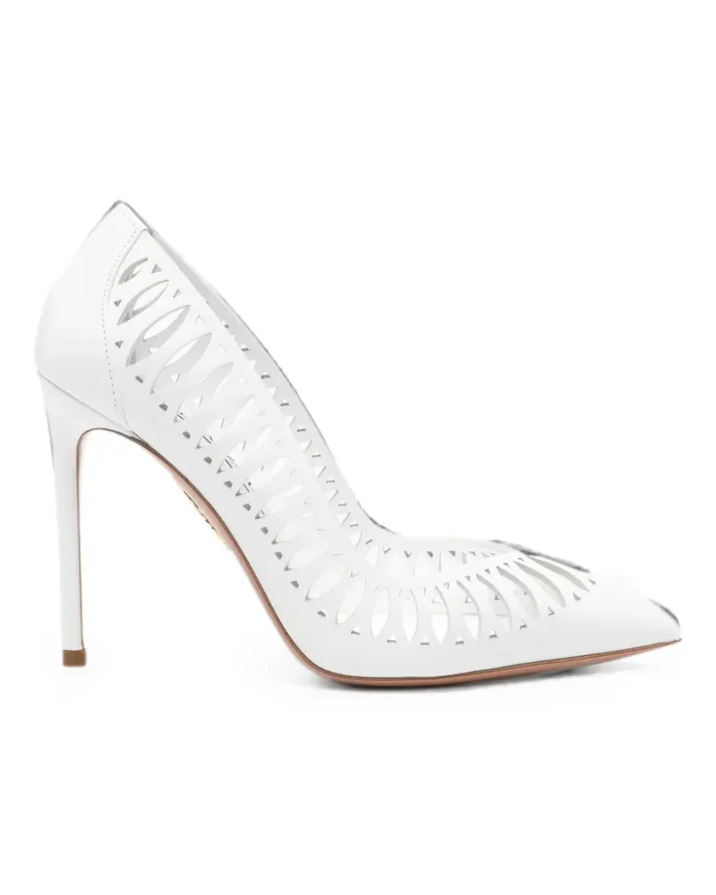 Aquazzura Gisele Pumps mit Cut-Out - Weiß Weiß