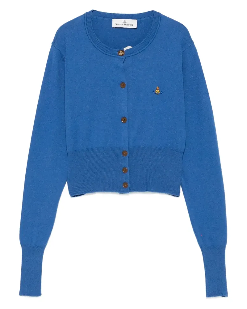 Vivienne Westwood Cardigan mit Logo - Blau Blau