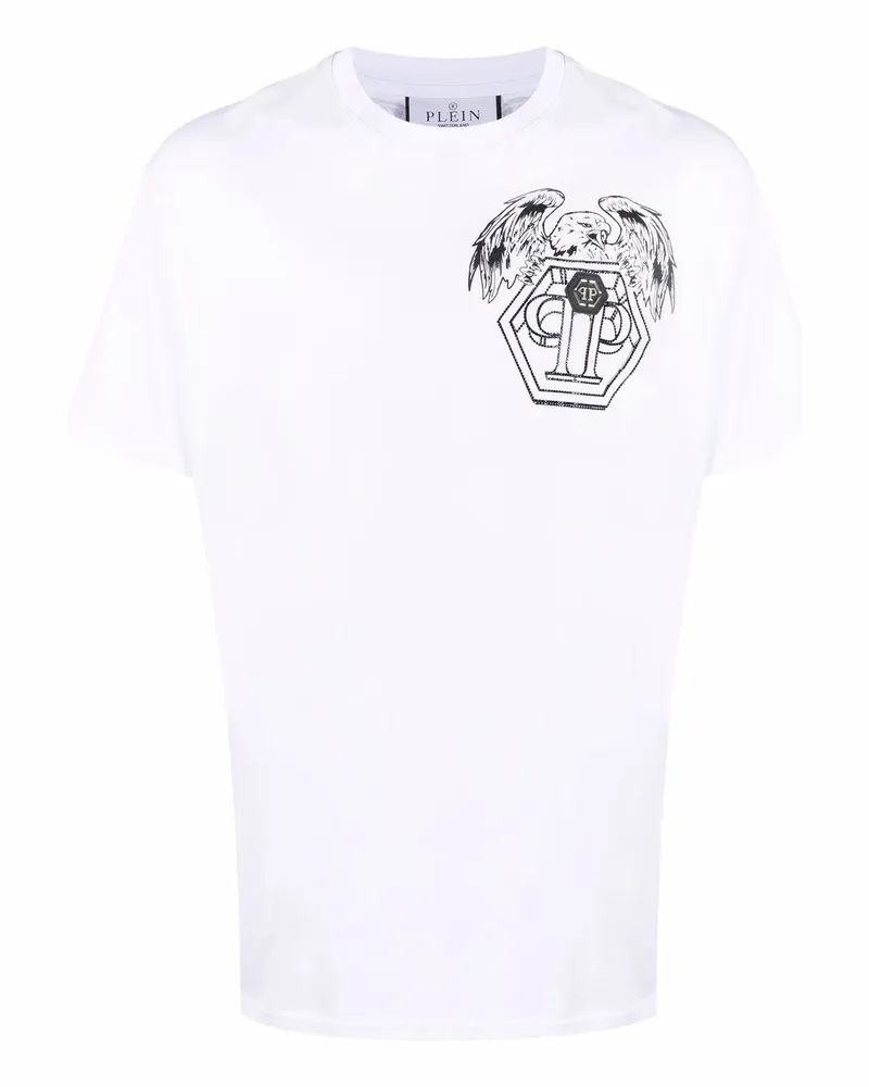 Philipp Plein T-Shirt mit Logo-Print - Weiß Weiß