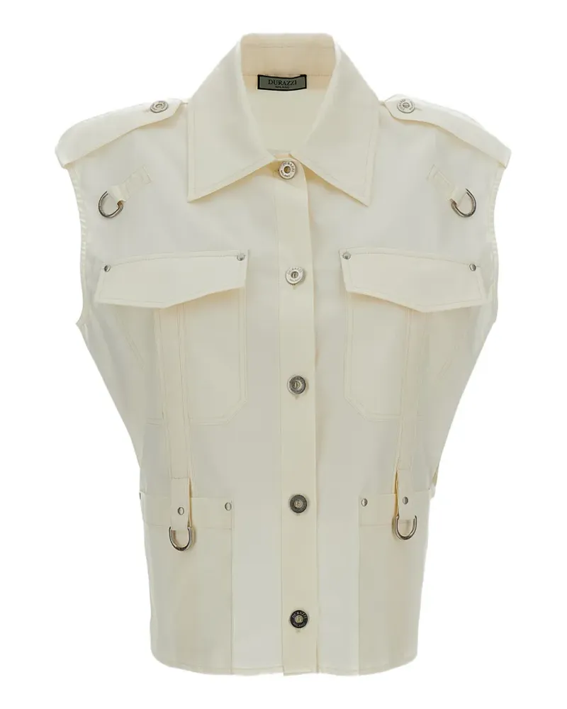 Durazzi Milano flap-pocket shirt - Nude Nude