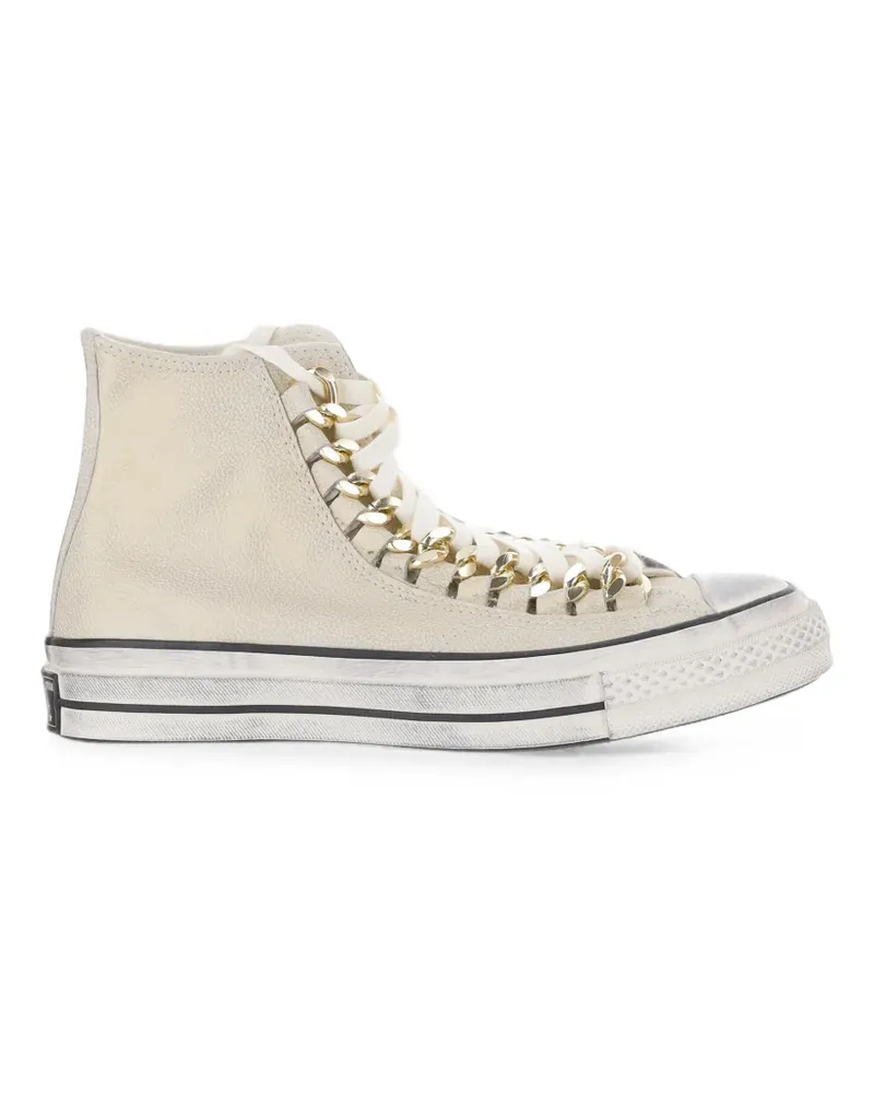 Converse Chuck 70 Industrial Glam chain-link high-top sneakers - Nude Nude
