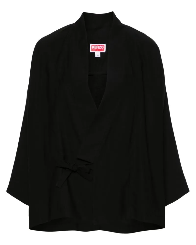 Kenzo Leichte Jacke mit V-Ausschnitt - Schwarz Schwarz