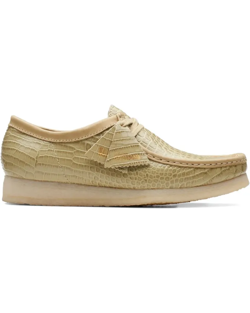 Clarks Wallabee "Maple Croc" Derby-Schuhe - Grün Grün