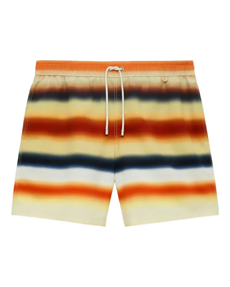 Loewe x Paula Ibiza gestreifte Badeshorts - Orange Orange